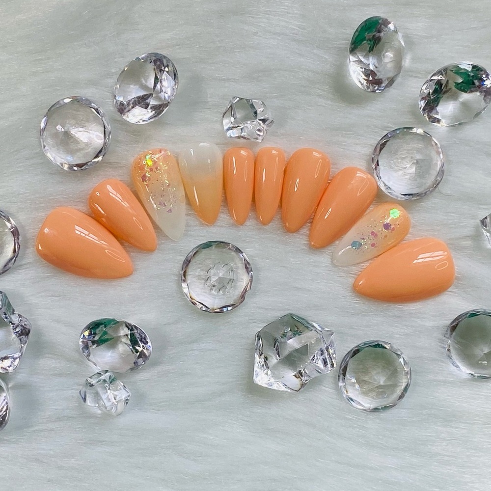 Creamsicle||Press-on Nail Set